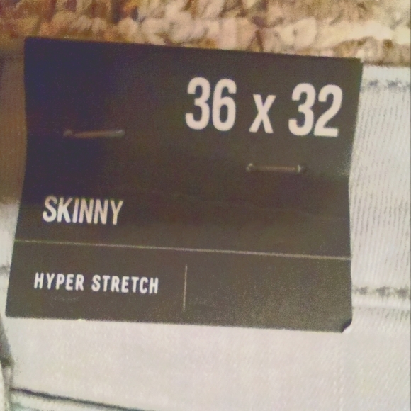 EXPRESS Skinny Gray Hyper Stretch Jeans 36x32 - Picture 4 of 7